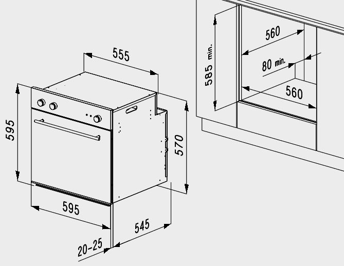 Газовый духовой шкаф korting ogg 742 crsn