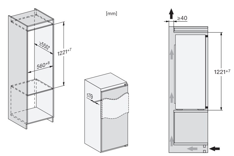 Холодильник MIELE K 7326 E