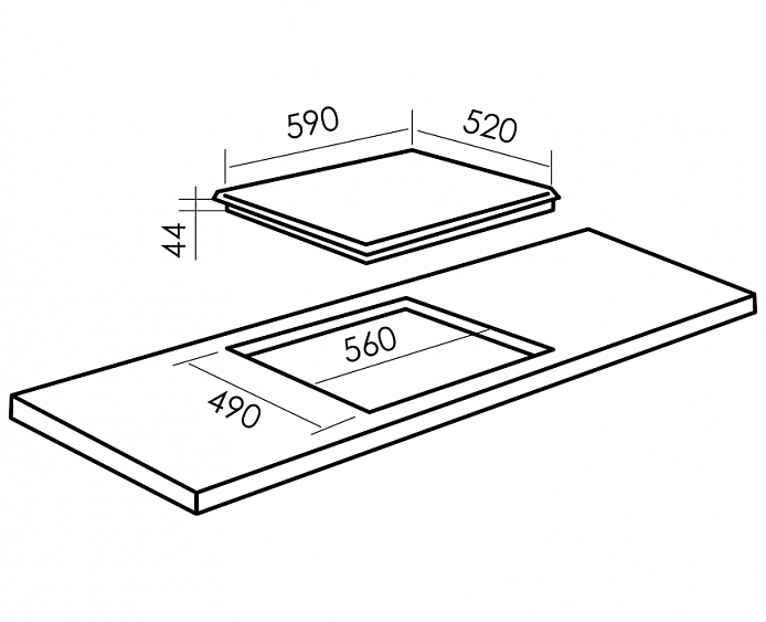 Варочная панель MBS PE-603WH