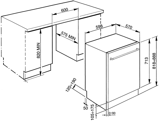 Посудомоечная машина SMEG STX13OL
