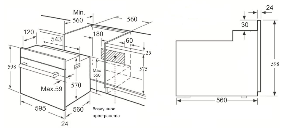 Духовой шкаф ZIGMUND & SHTAIN en 222.112 i