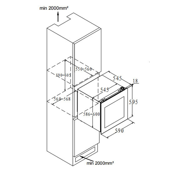 Винный шкаф KORTING KFW 604 DB GN