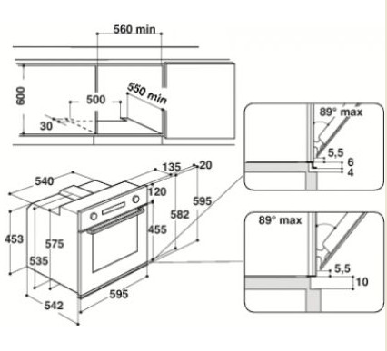 Духовой шкаф WHIRLPOOL akz 6230 ix