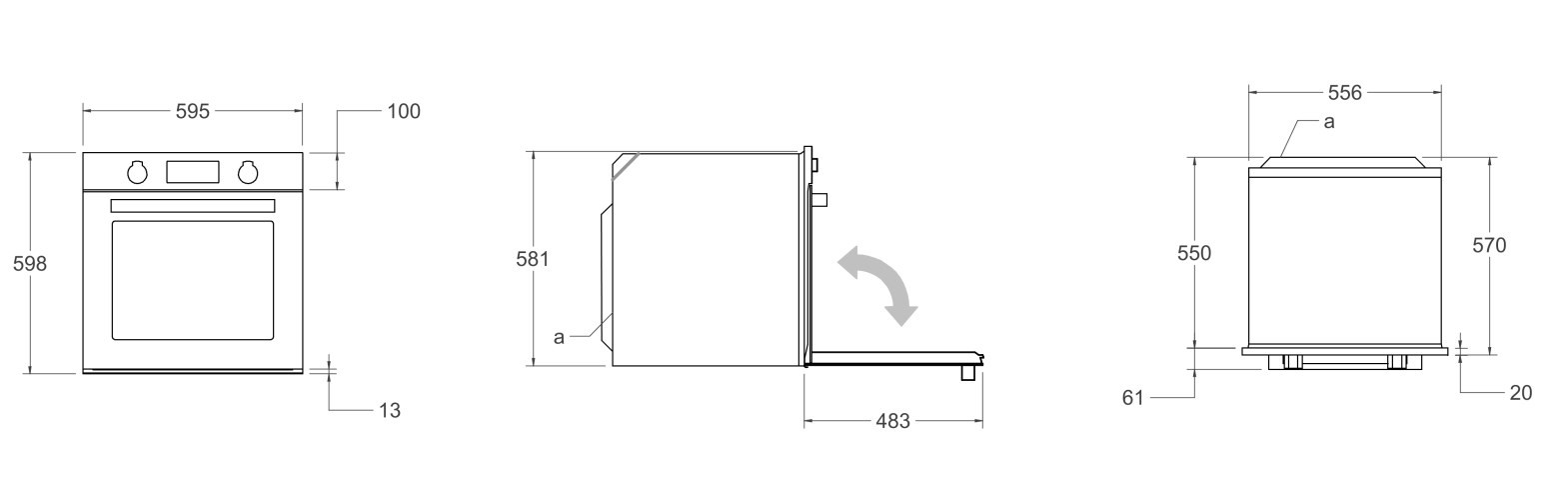 Духовой шкаф BERTAZZONI FMOD6115ELB1