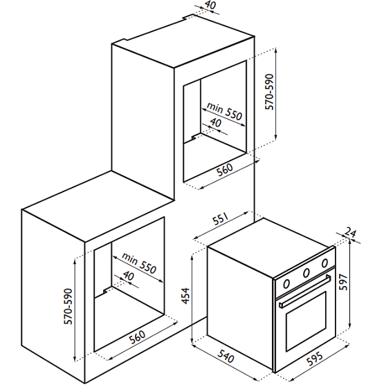 Духовой шкаф ARDESIA hx 080 x2
