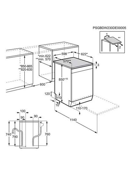 Посудомоечная машина ELECTROLUX ESM 48310 SW