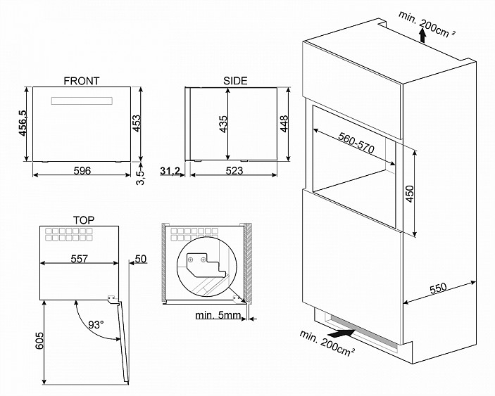 Встраиваемый винный шкаф SMEG CVI118LWS2