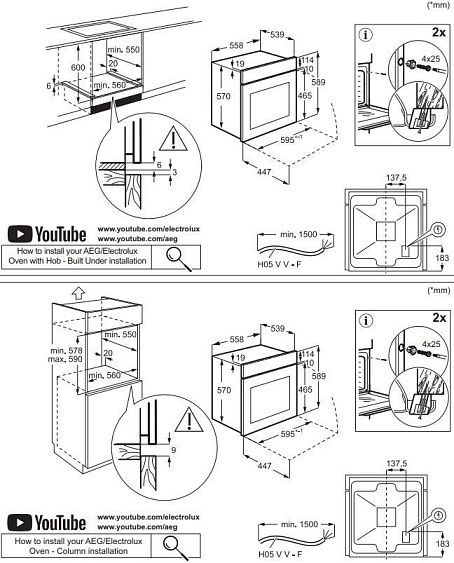 Духовой шкаф ELECTROLUX EOF5F50BV