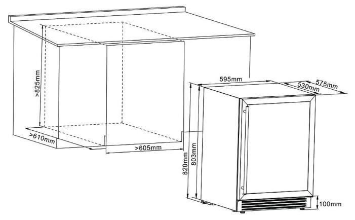Встраиваемый винный шкаф CELLAR PRIVATE CP043-2T