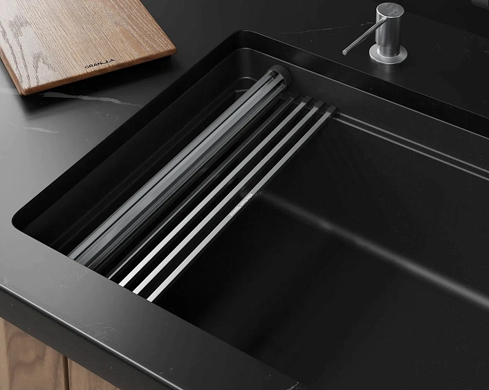 Кухонная мойка GRANULA 7309RU шварц