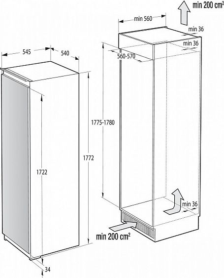 Морозильник GORENJE FNI4181E1