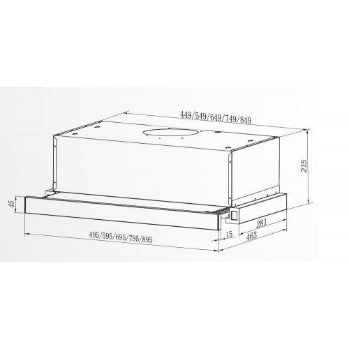 Вытяжка под шкаф DACH Stella 2 60 inox