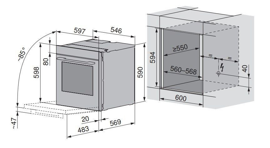 Духовой шкаф V-ZUG Combair V6000 60 C6T-21047 платина
