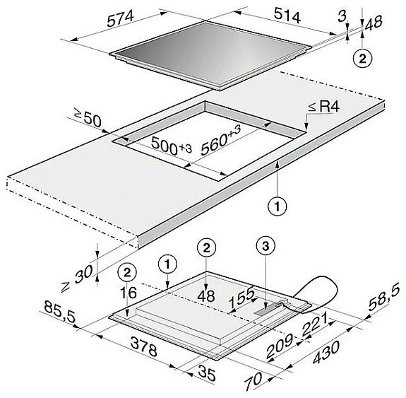 Варочная панель Miele KM 6112