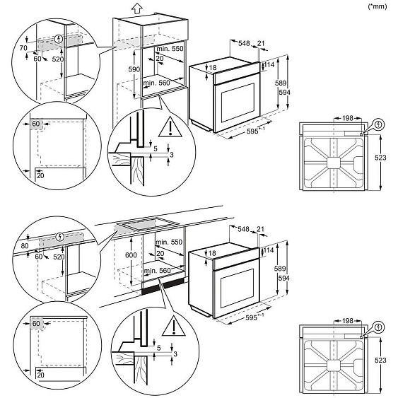 Духовой шкаф ELECTROLUX KOFGH70TX