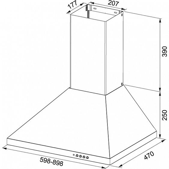 Вытяжка FRANKE FDL 665 XS LED1 320.0521.537