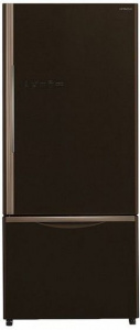 Холодильник HITACHI R-B 502 PU6 GBW коричневое стекло