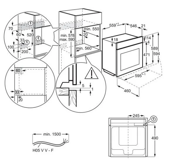 Духовой шкаф ELECTROLUX KOBCS31X