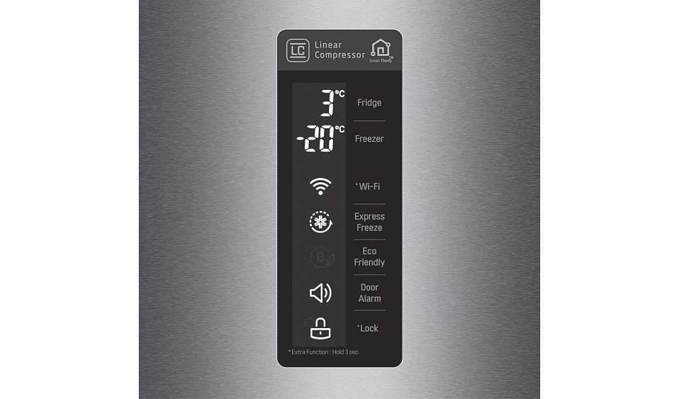 Холодильник LG GB-B60DSMFS серебристый