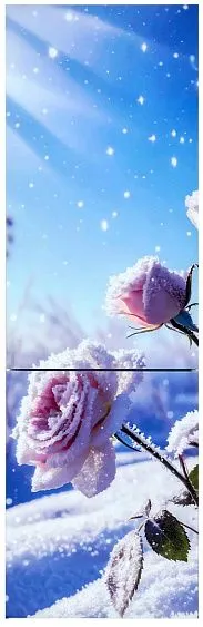 Холодильник ОРСК 177 B Glass ROSE — фото