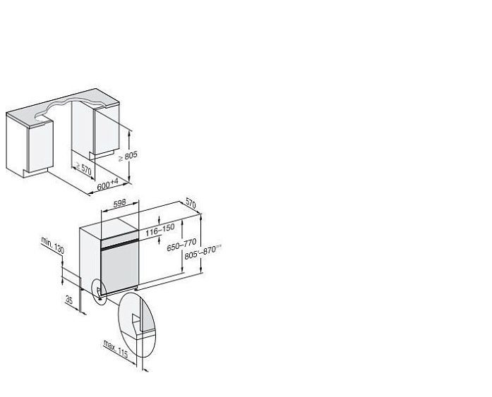 Посудомоечная машина MIELE G5210SCIBB