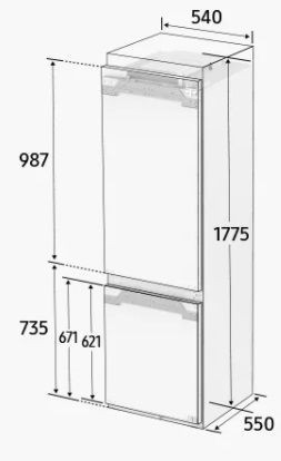 Холодильник SAMSUNG BRB267054WW