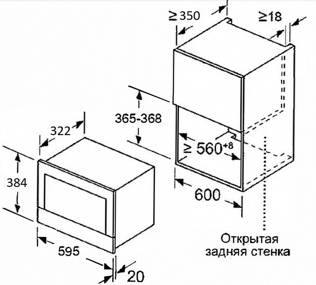 Микроволновая печь MEFERI MMO6020WH COMFORT