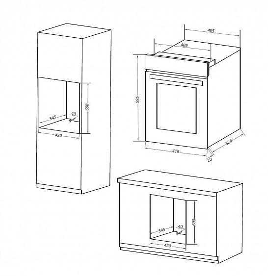 Духовой шкаф MAUNFELD EOEM516B