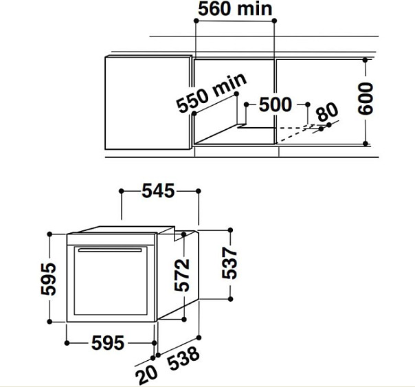 Духовой шкаф WHIRLPOOL akzm 784 nb
