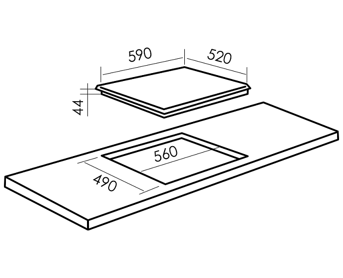 Варочная панель MBS PE-603WH