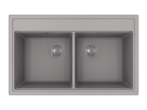 Кухонная мойка FLORENTINA липси 820 серый шелк (20.370.E0820.307)
