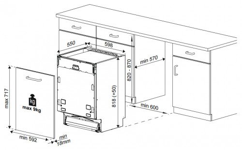 Встраиваемая посудомоечная машина Beko DIN 24310
