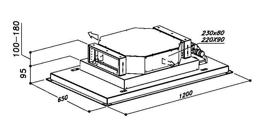 Вытяжка SIRIUS SLT971 LESS IX 120
