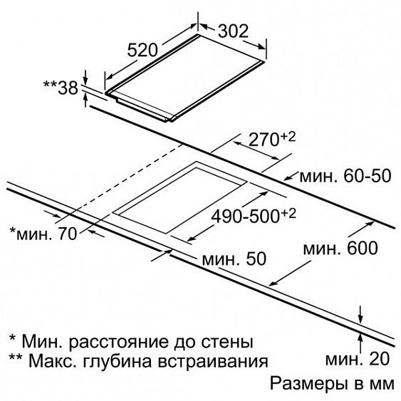 Bosch pxy621dx6e схема встраивания