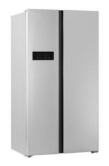 Холодильник ASCOLI ACDS601W (серебристый)
