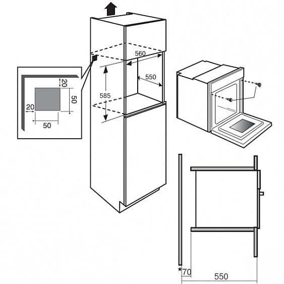 Духовой шкаф BRANDT fp 1067 xn