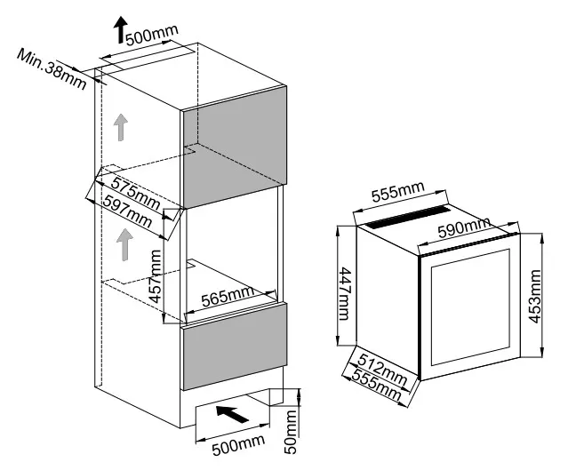 Винный шкаф MC WINE W24S