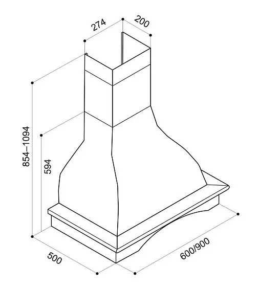 Вытяжка LEX chr 114 900 av
