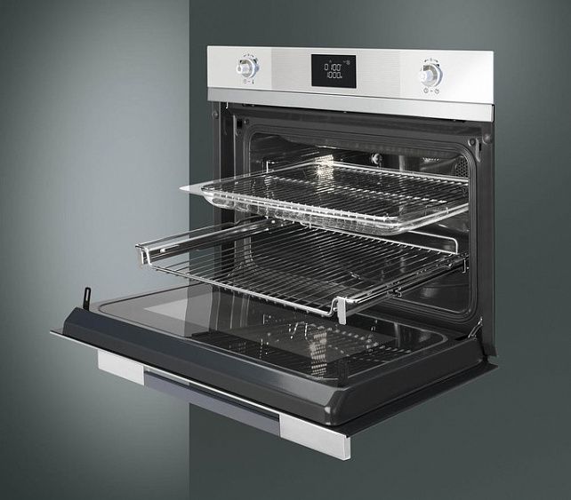 Электрический духовой шкаф SMEG sf4120mcb