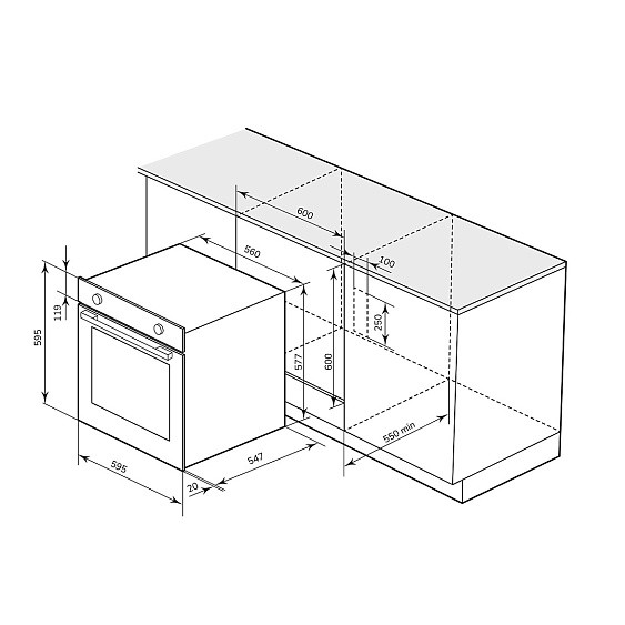 Духовой шкаф MILLEN MEO 6002 BL