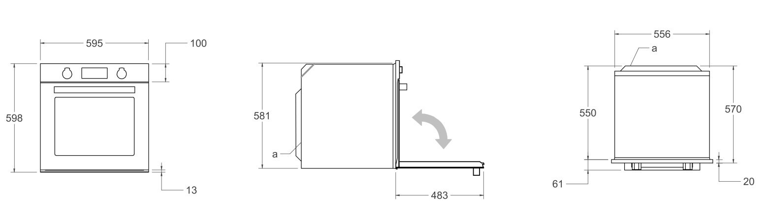 Духовой шкаф BERTAZZONI FMOD6117PTB1