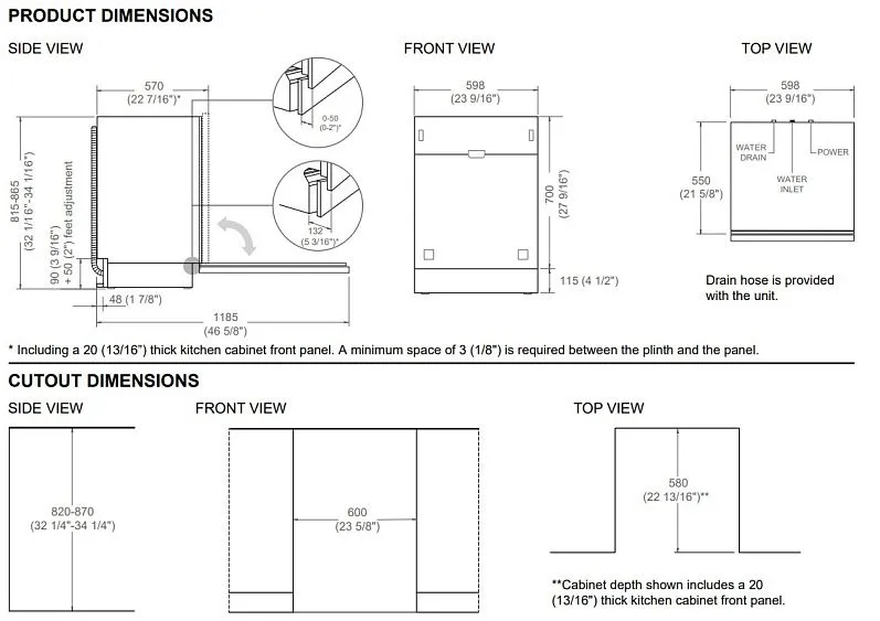 Посудомоечная машина BERTAZZONI DW60S3IAPSC