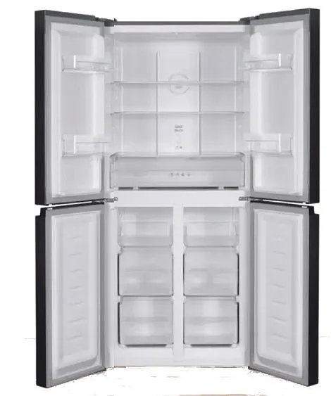 Холодильник HARPER RH6966BI black glass