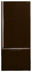 Холодильник HITACHI R-B 572 PU7 GBW коричневое стекло