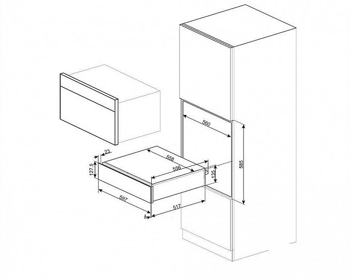 Подогреватель посуды SMEG CPR915X