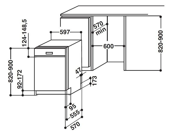 Посудомоечная машина BAUKNECHT gsik 8254 a2p