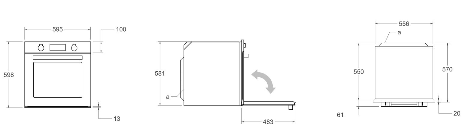 Духовой шкаф BERTAZZONI FMOD6093ESB1