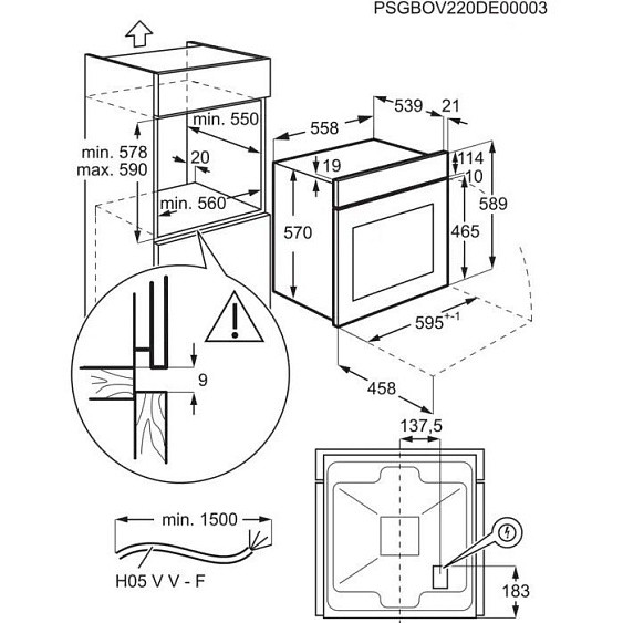 Духовой шкаф ELECTROLUX EOF5C50BX