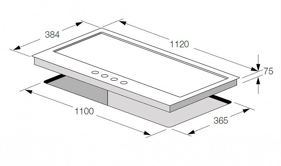 Варочная панель газовая размеры для встраивания в столешницу