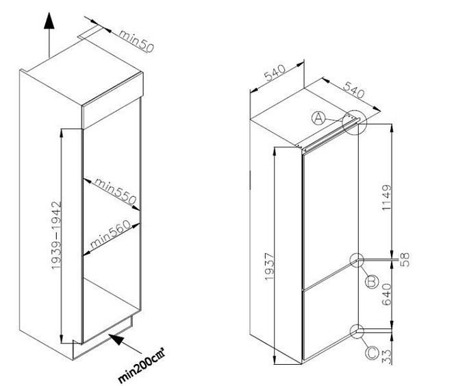 Холодильник MAUNFELD MBF193NFFWGR Inverter